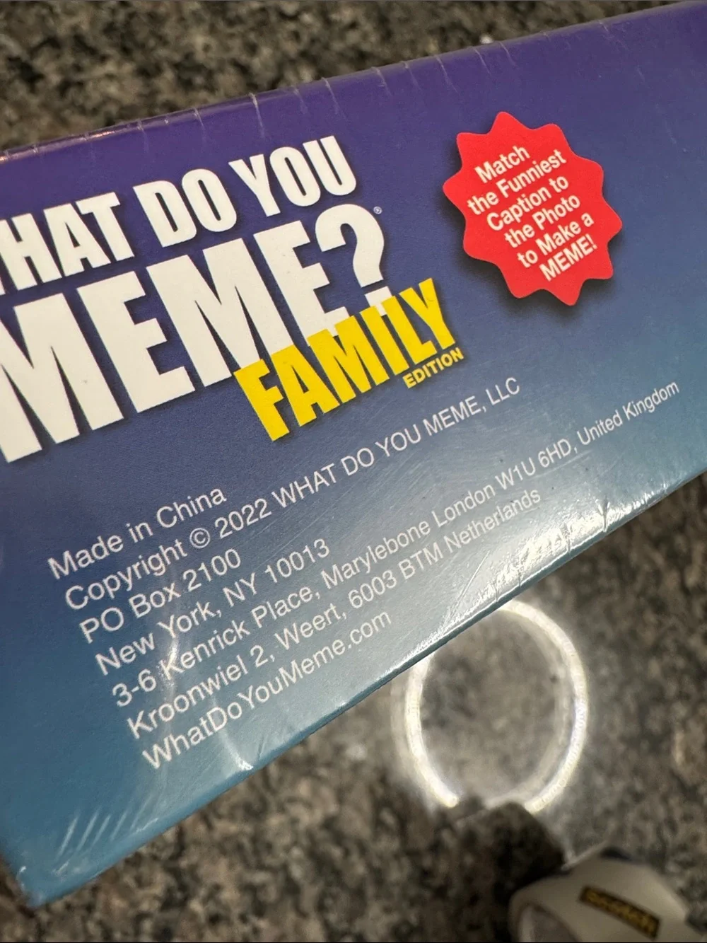 What do you meme? Family Edition Party Game NWT